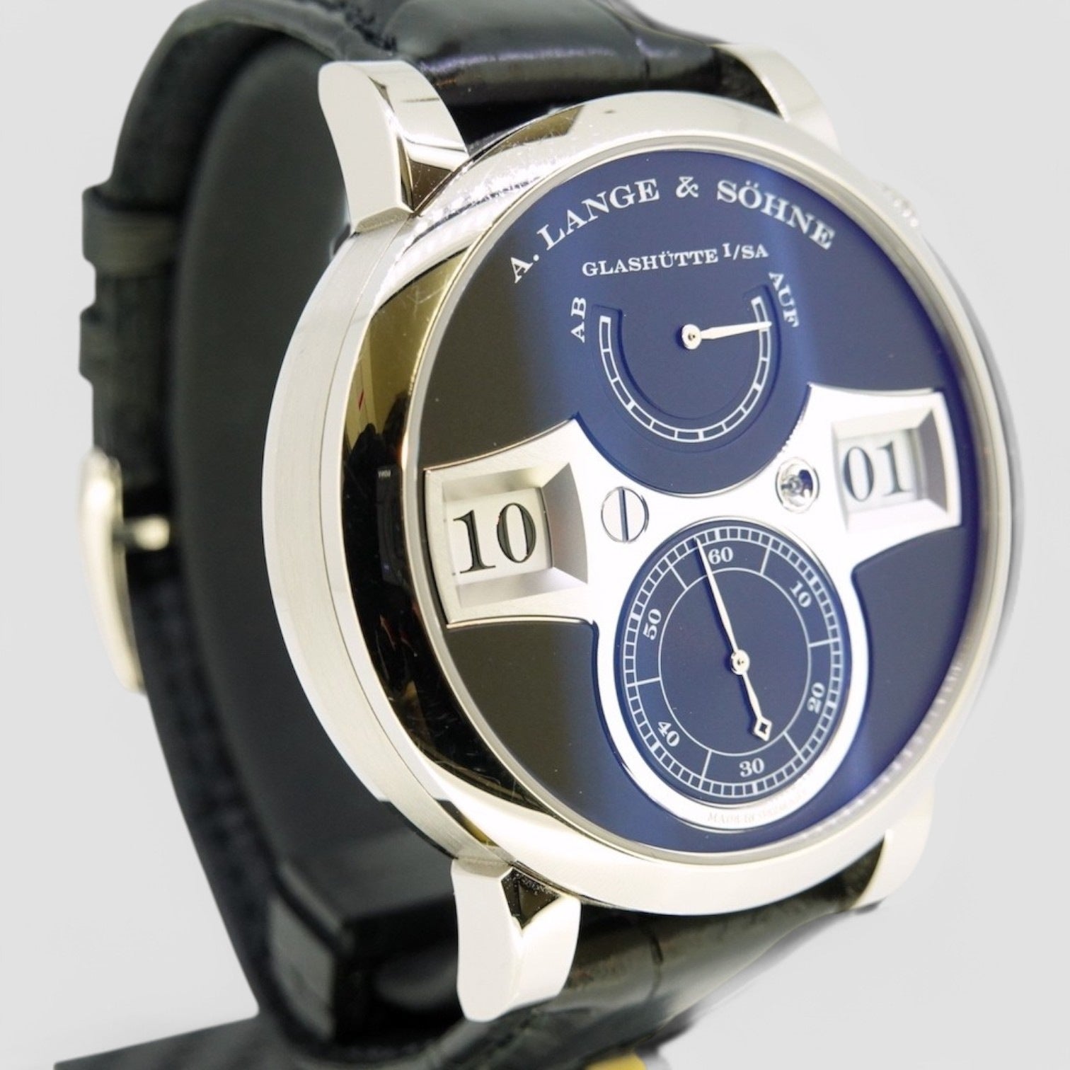 Zeitwerk 18K White Gold Black Dial