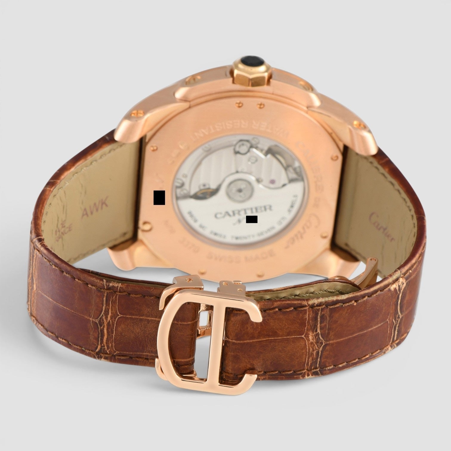 Calibre de Cartier Multiple Time Zone 18K Rose Gold