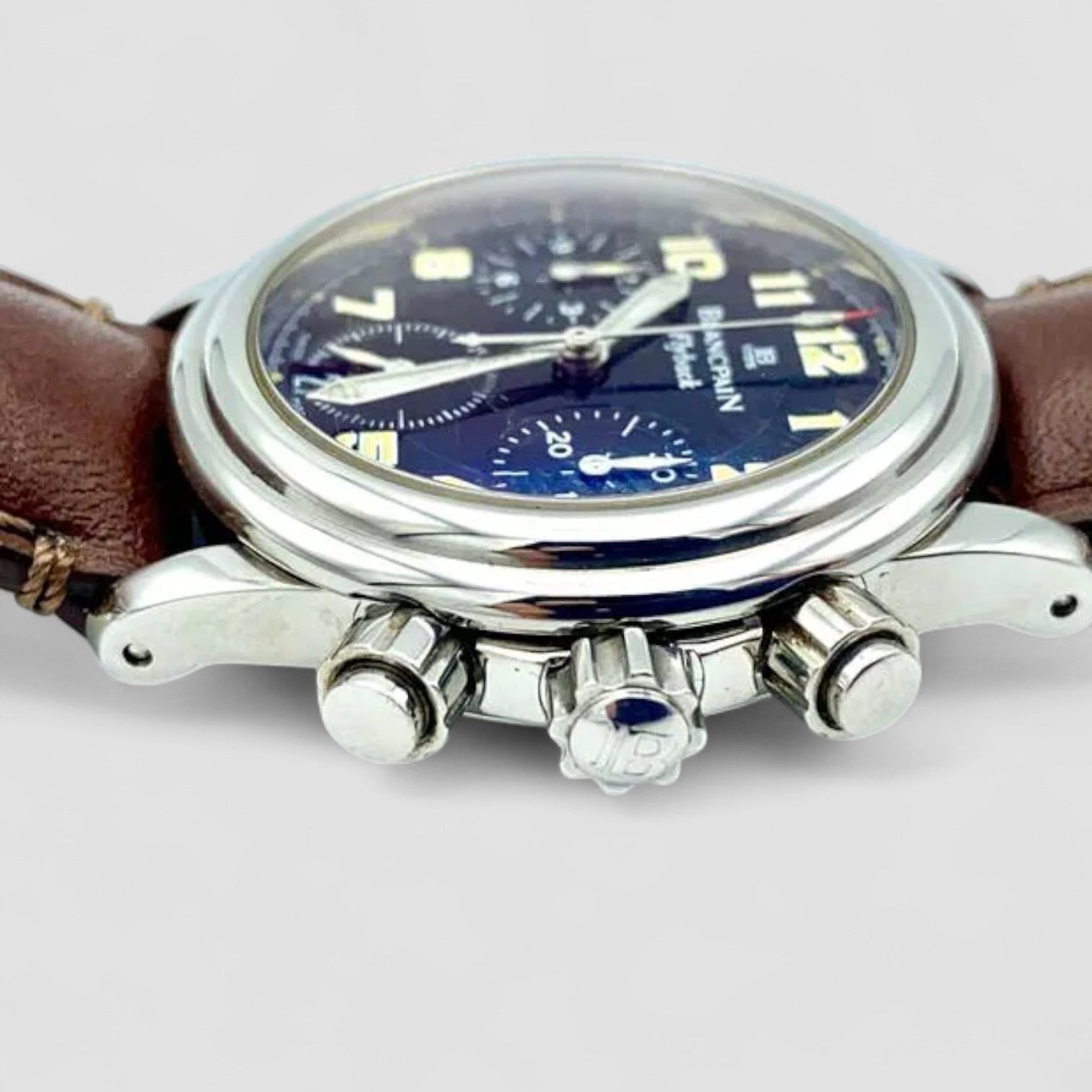 Leman Flyback Chronograph Black Dial SS