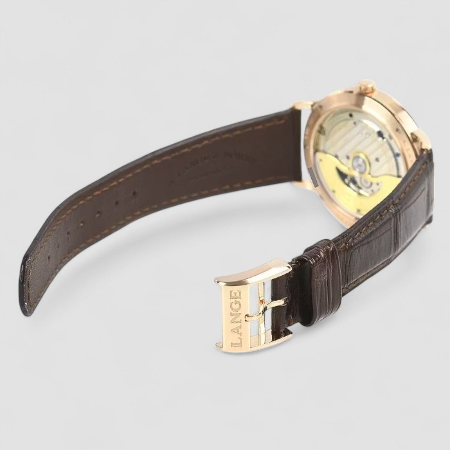Saxonia 18kt Pink Gold Automatic Silver Dial Men's Watch
