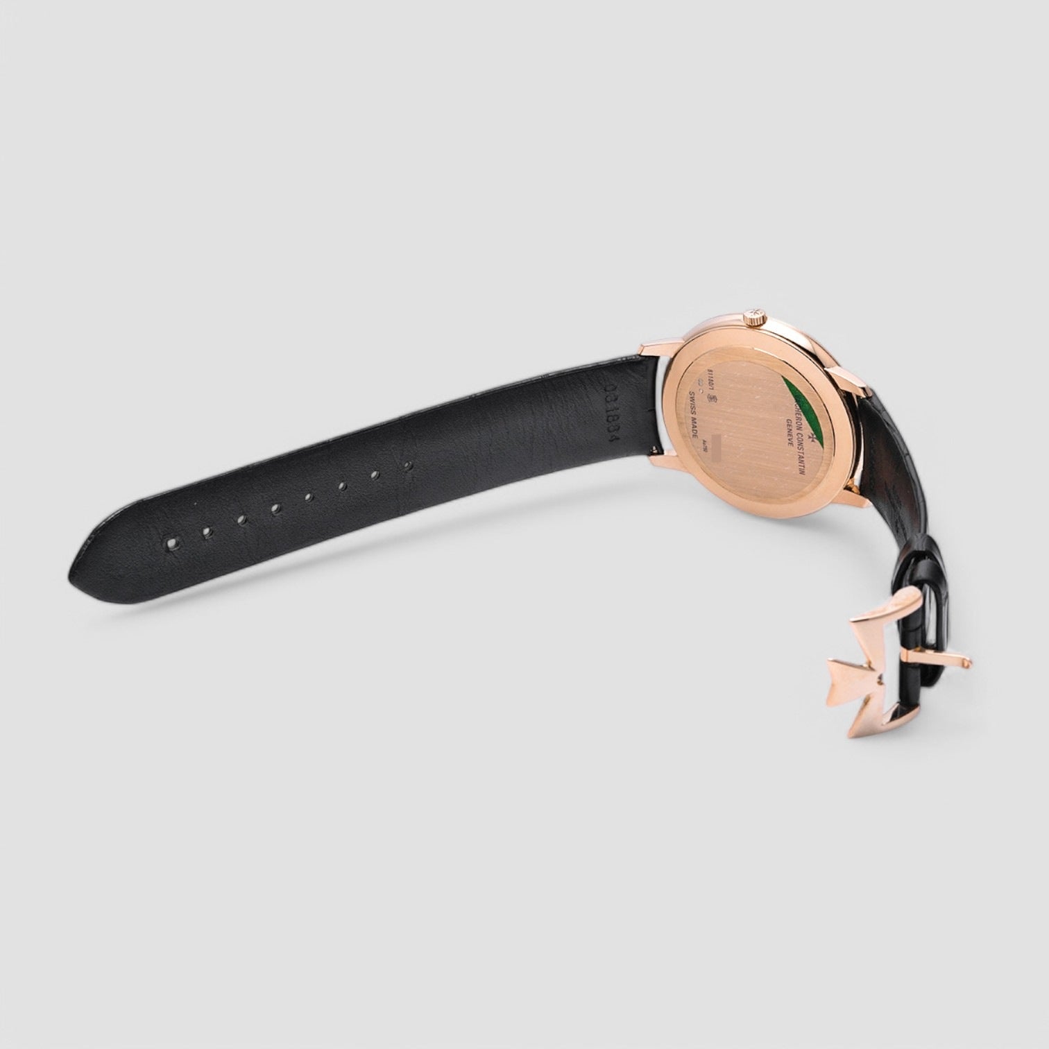 Patrimony Grey Dial 18k Pink Gold Manual Men's Watch