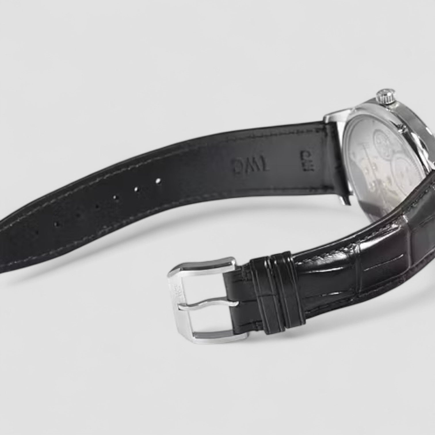 Portuguese Hand Wound SS Black Dial