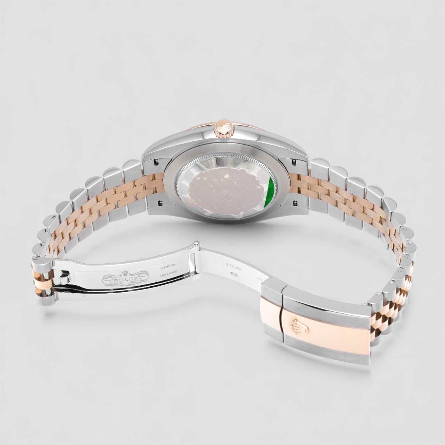Datejust 41 Jubilee Steel 18K Rose Gold Silver Motif