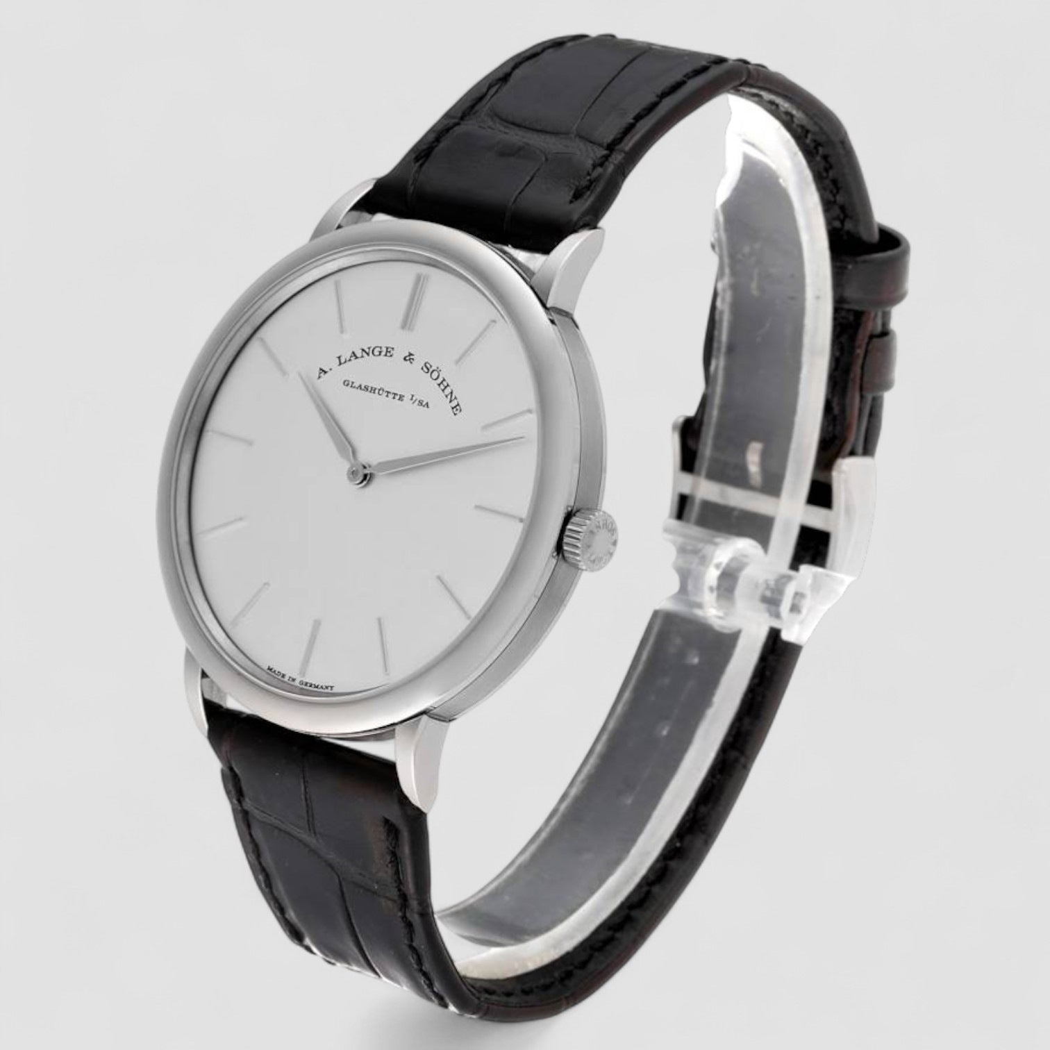 Saxonia Thin White Gold Mens Watch