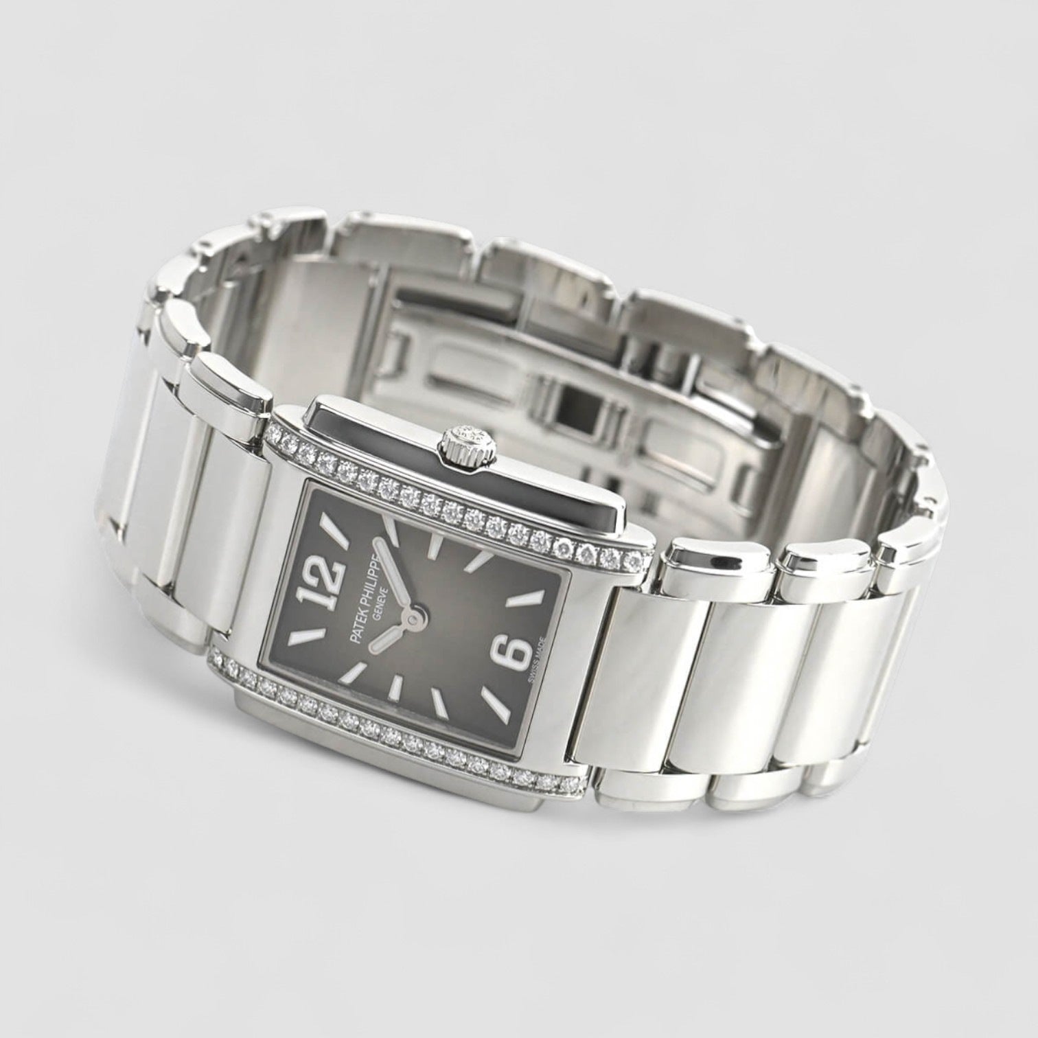Twenty-4 Quartz Grey Sunburst Diamond Ladies Watch