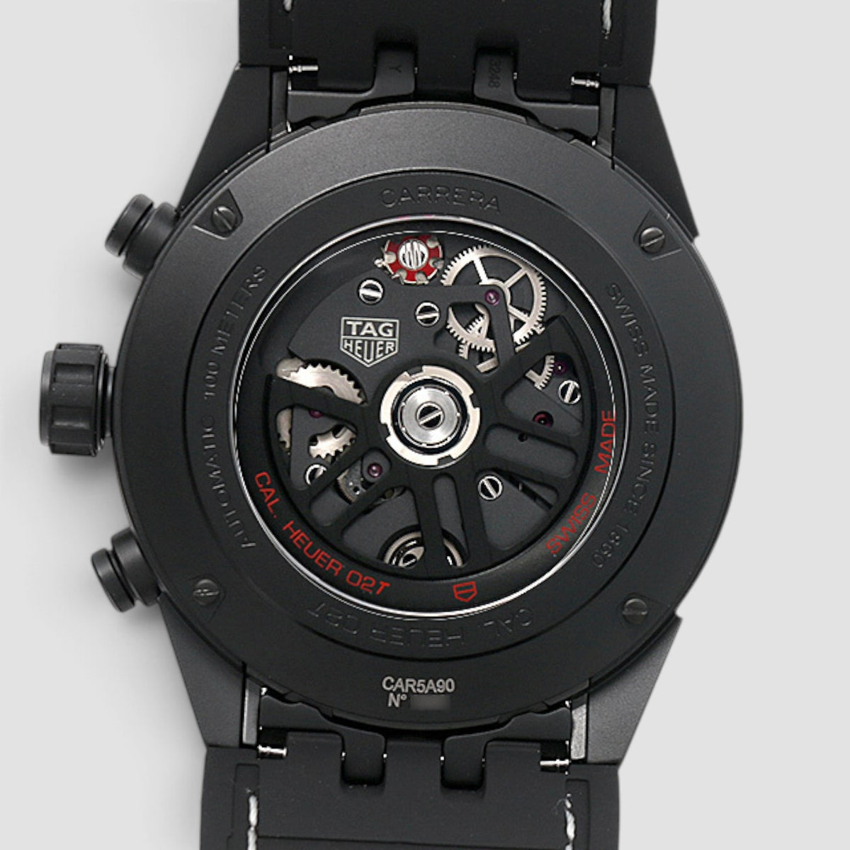 Carrera Heuer-02T Tourbillon Chronograph Skeleton Dial