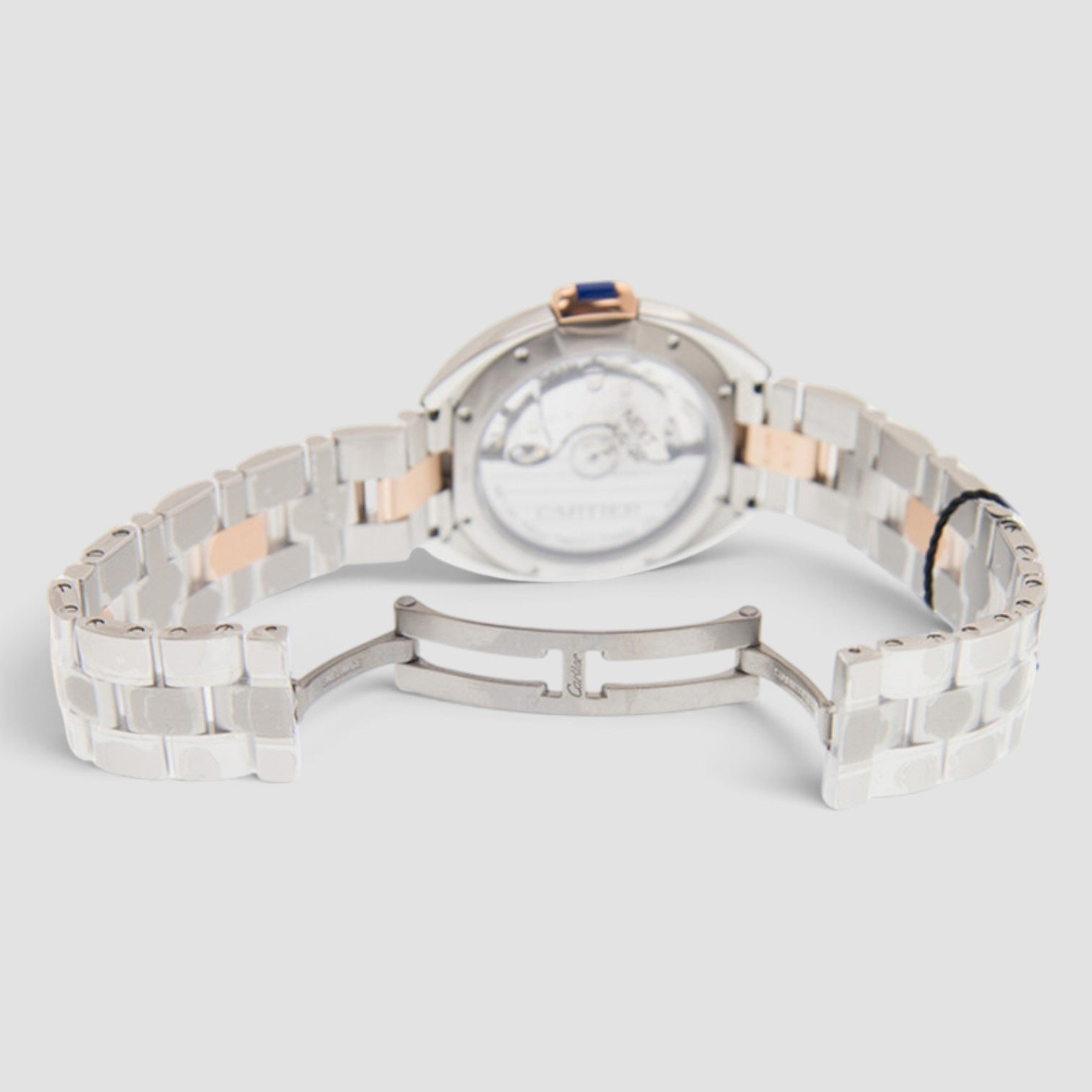 Clé de Cartier Automatic 40mm Steel & Rose Gold White Dial