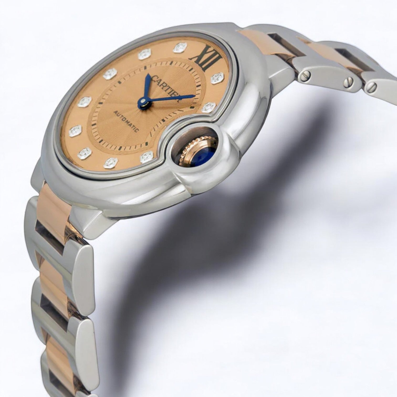 ballon bleu de cartier 18kt pink gold dial