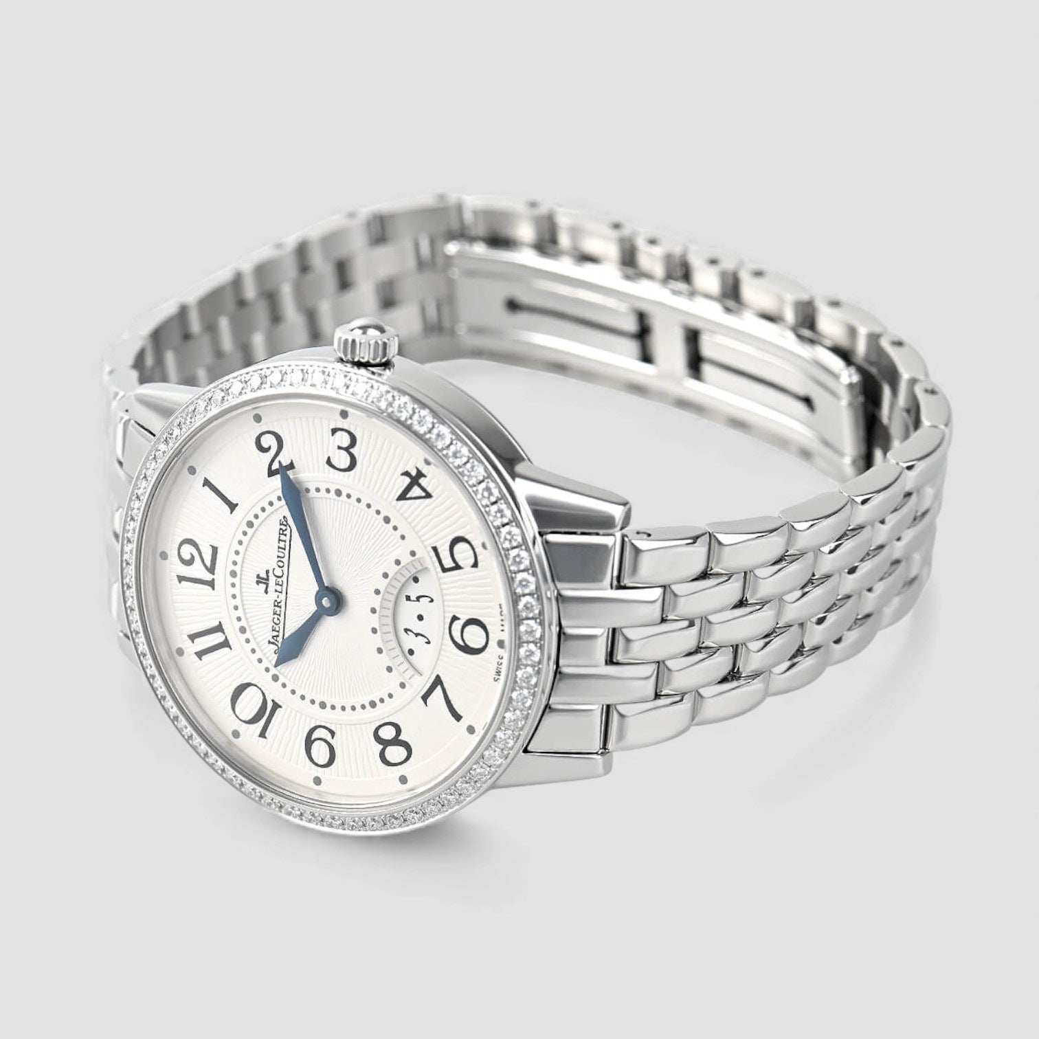 Rendez-Vous White Dial Diamond Bezel Stainless Steel Ladies Watch