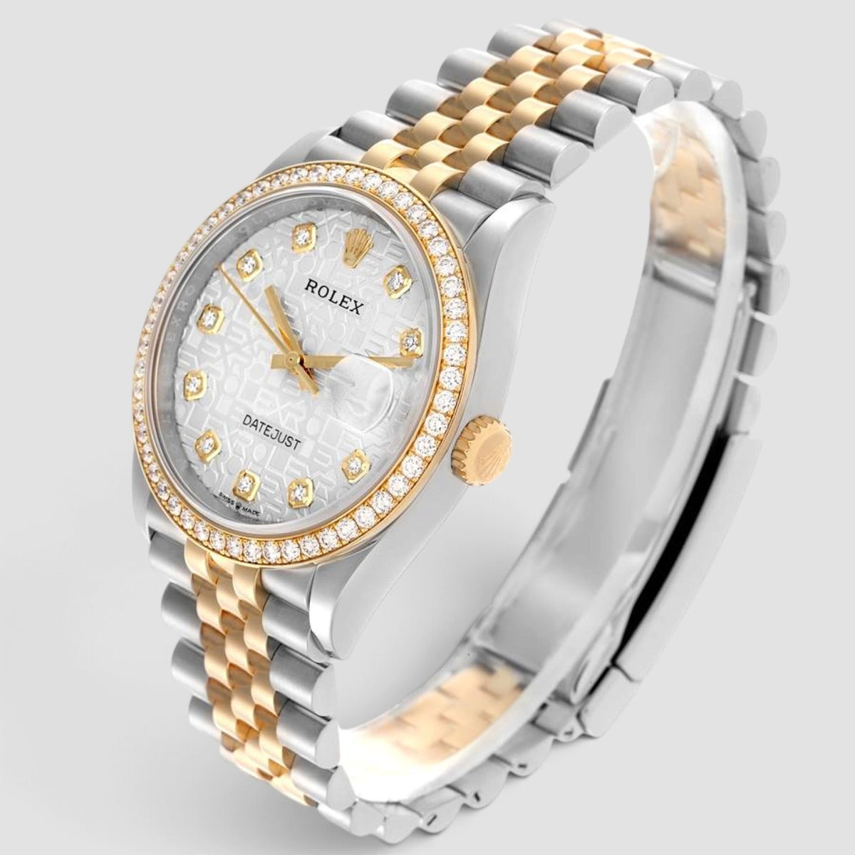 Datejust 36 Silver Computer Diamond Dial Jubilee