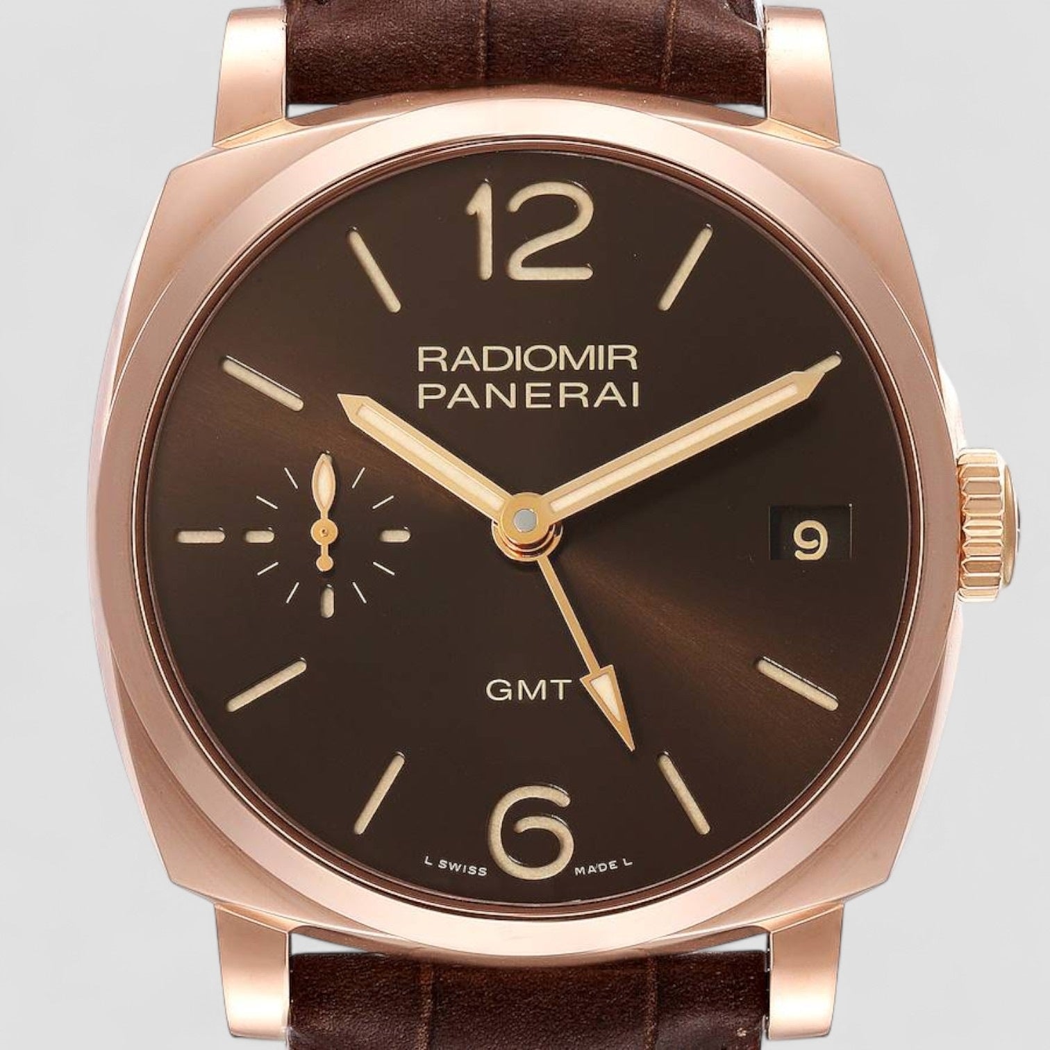 Radiomir 1940 3 Days GMT Oro Rosso 18k Rose Gold Watch