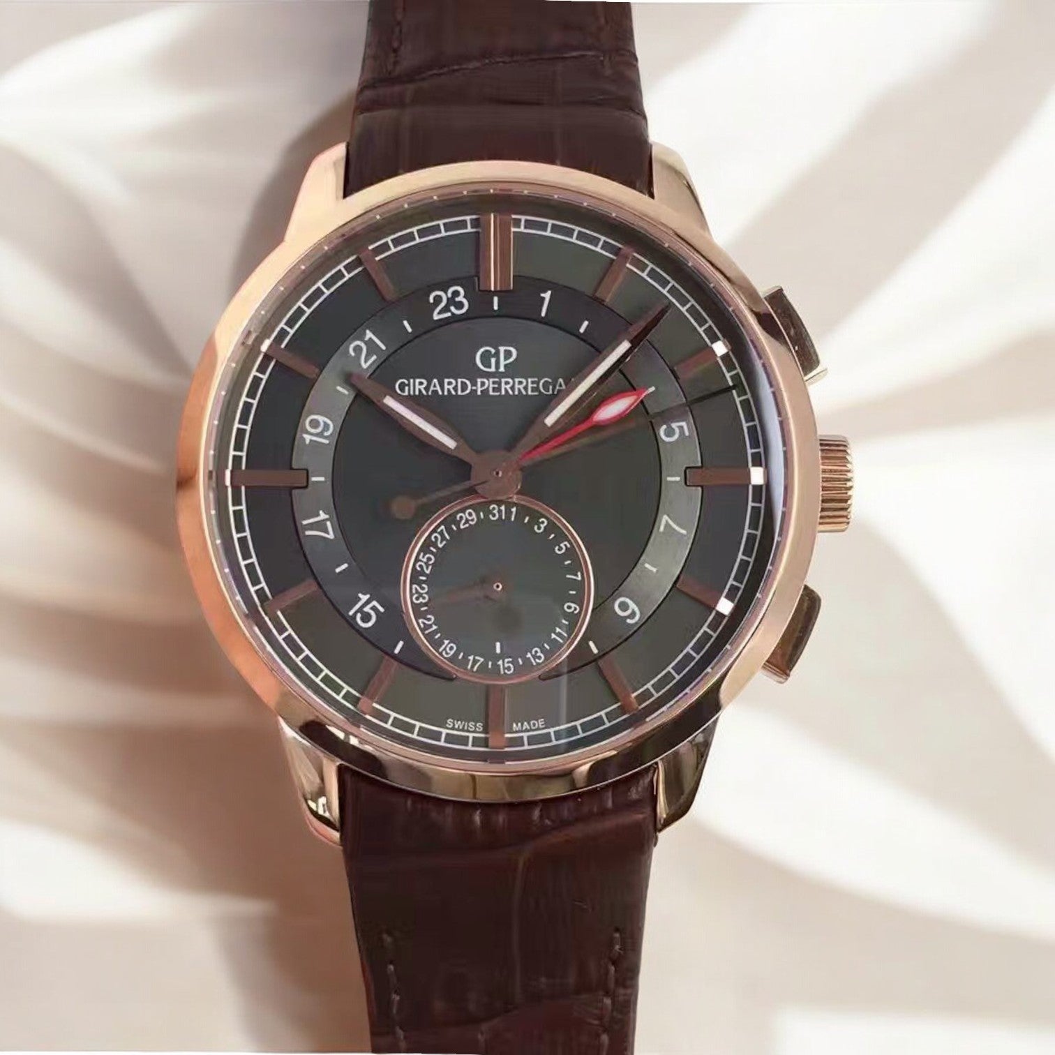 1966 Dual Time Pink Gold Dual Time