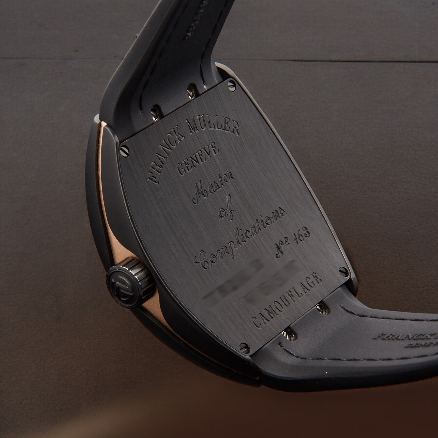 VANGUAR Automatic Date Beige Camouflage Black Rubber Strap Watch