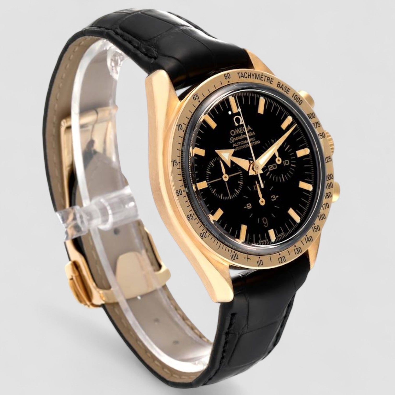 Speedmaster Broad Arrow Yellow Gold Mens Watch