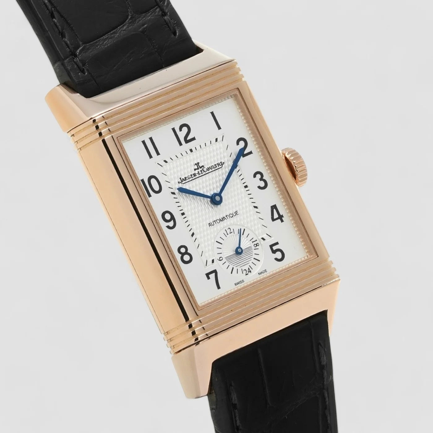Reverso Duoface Classic Large 47 x 28.3mm Rose Gold Silver Dial