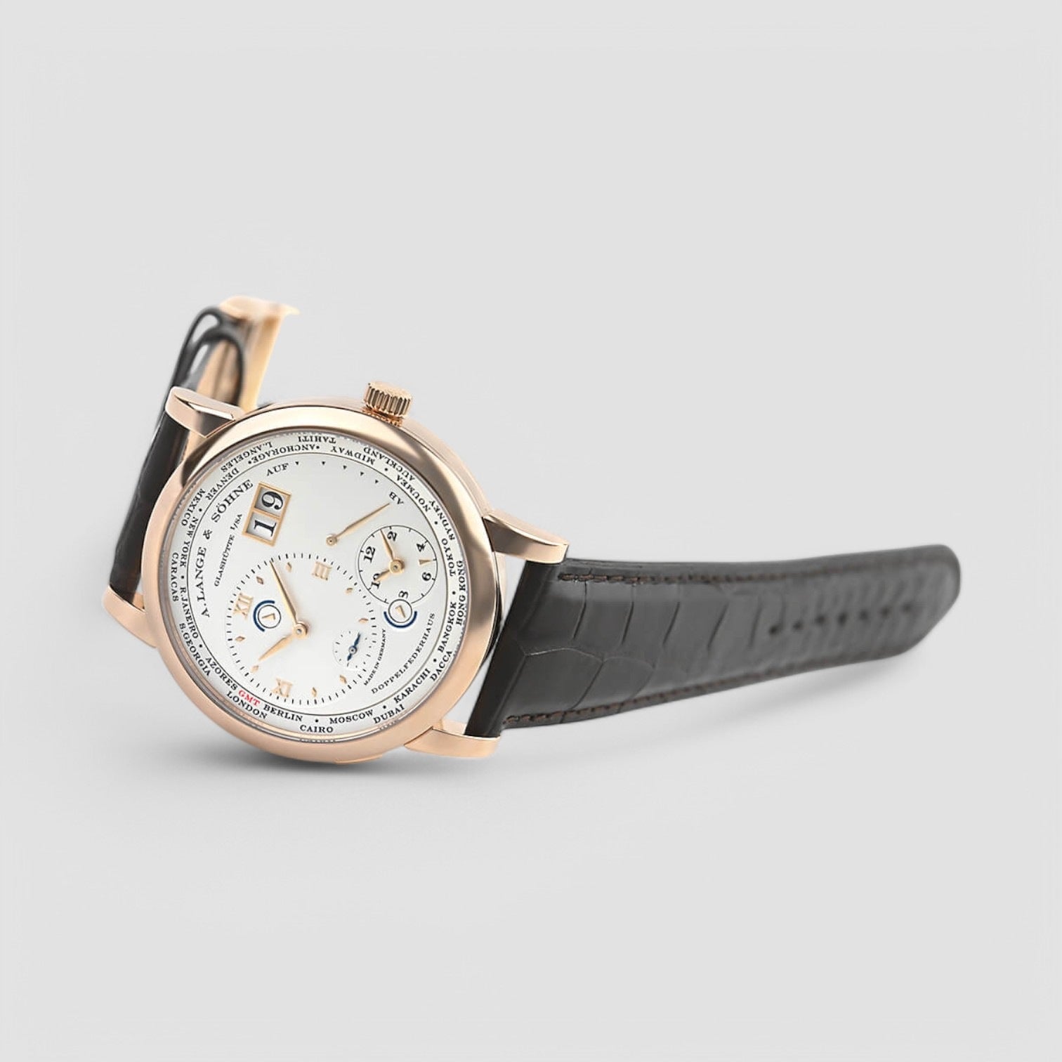 Lange 1 Time Zone 18K Rose Gold