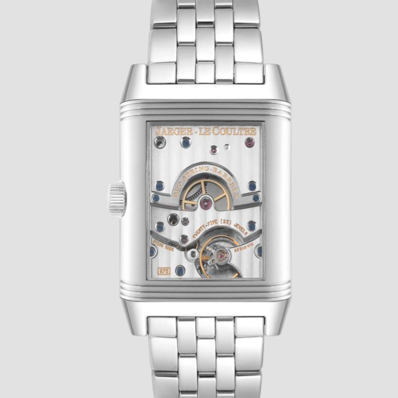 Reverso Grande Date Steel Mens Watch