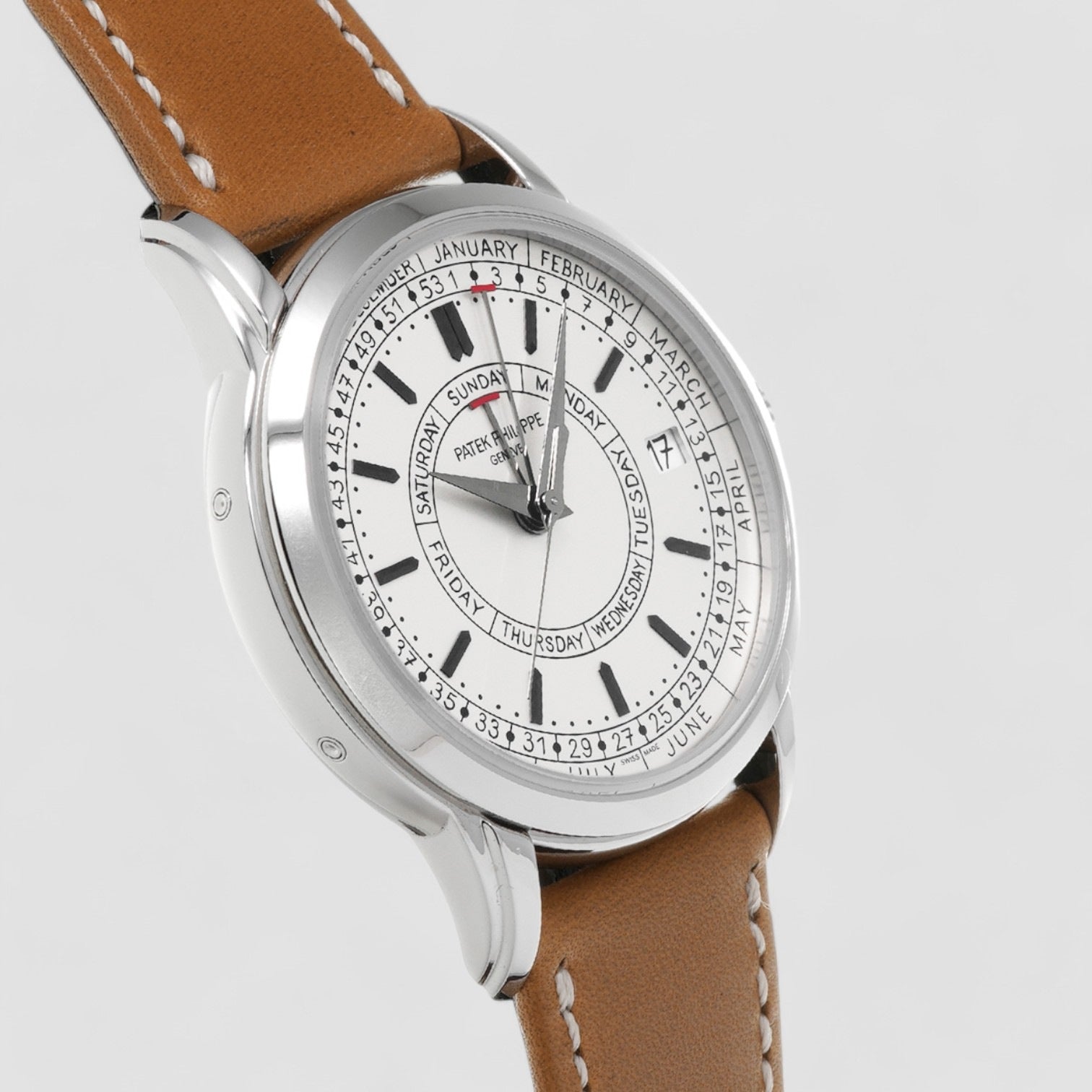 Calatrava 5212A Weekly Calendar Stainless Steel