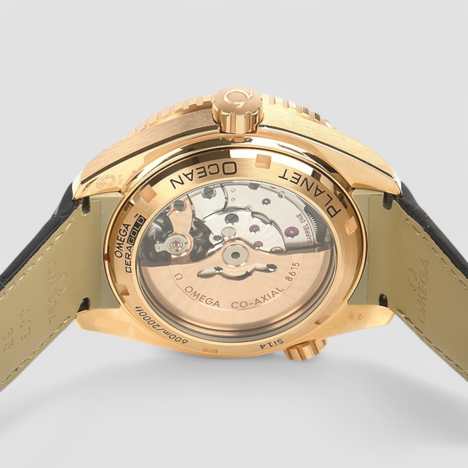 Seamaster Planet Ocean 18kt Rose Gold GMT Automatic Men's Watch