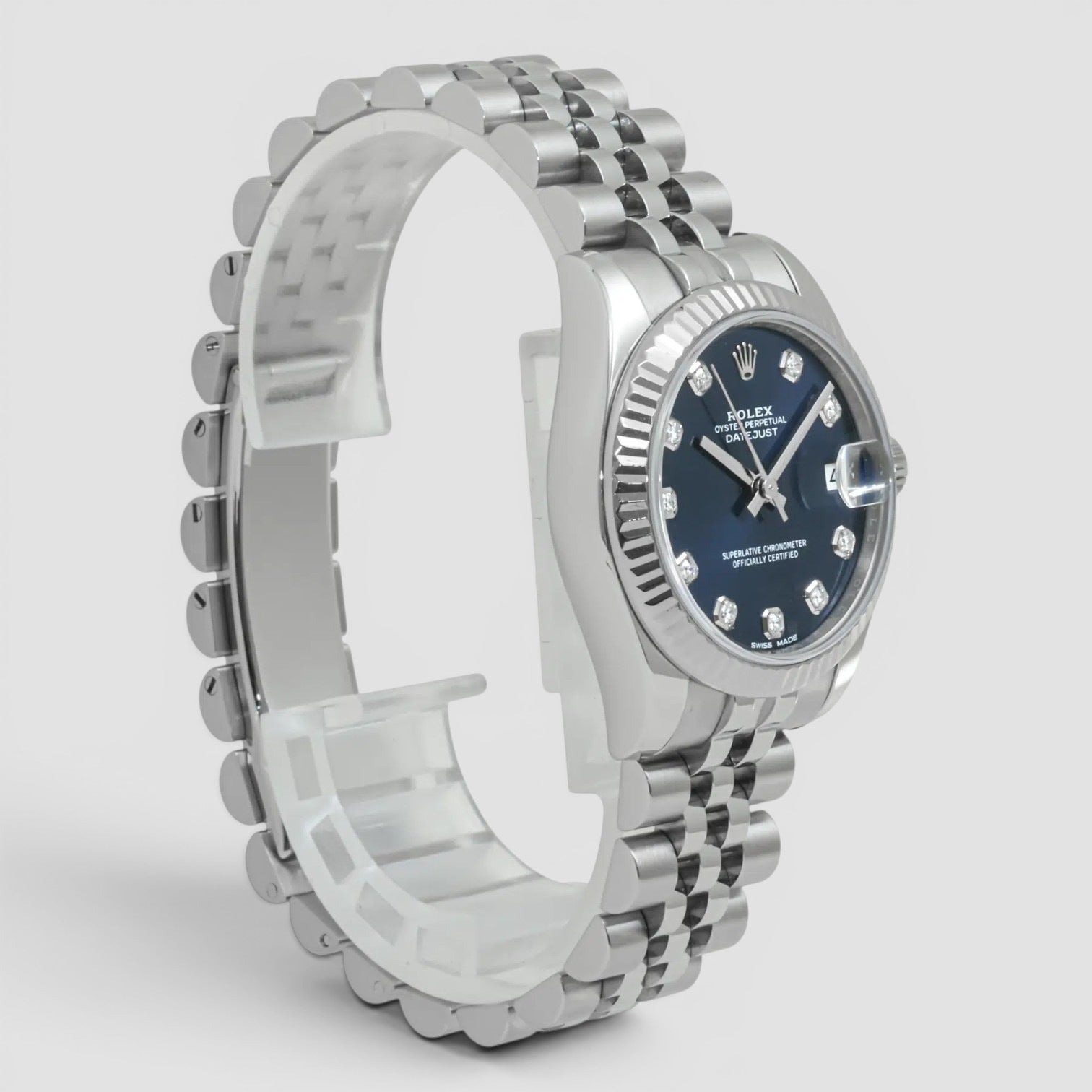 Datejust 31 Blue diamond dial jubilee