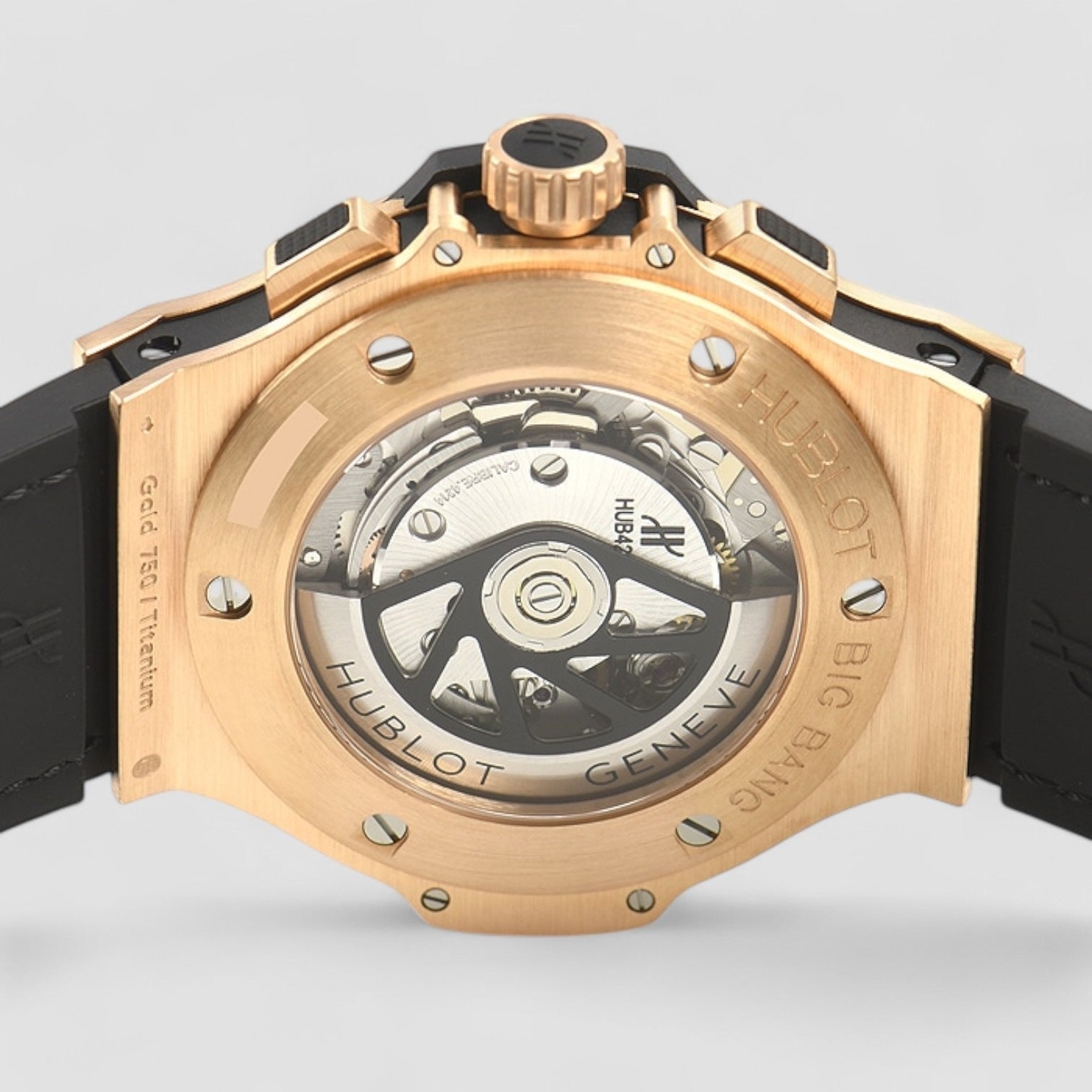 Big Bang Aero Bang Skeleton Index Rose Gold & Leather 44mm