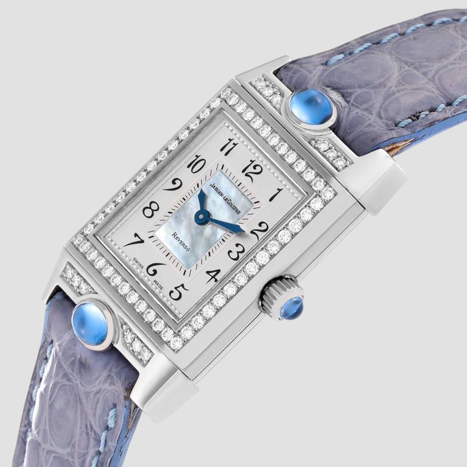 Reverso Joaillerie White Gold Diamond Ladies Watch
