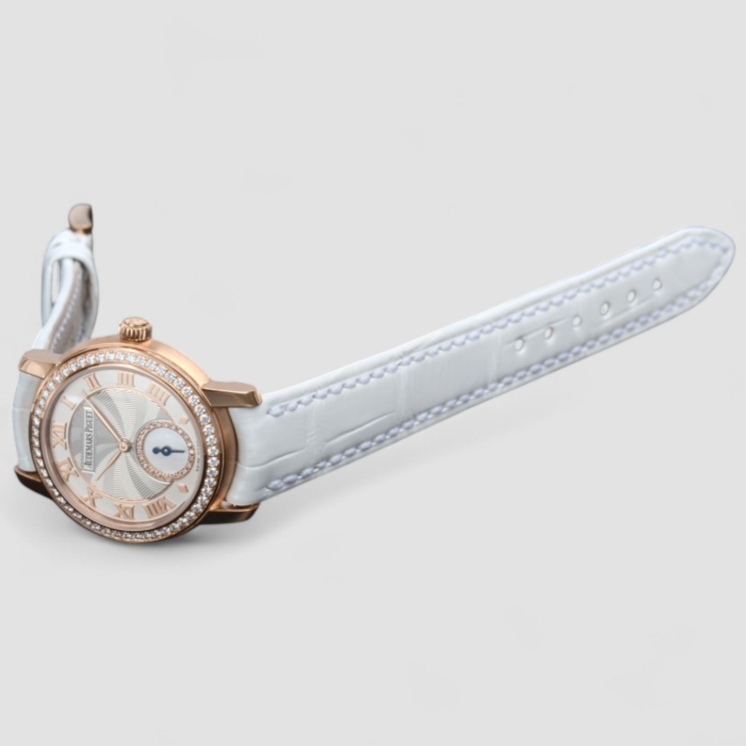 Jules Audemars Small Seconds Pink Gold Silver Roman Dial