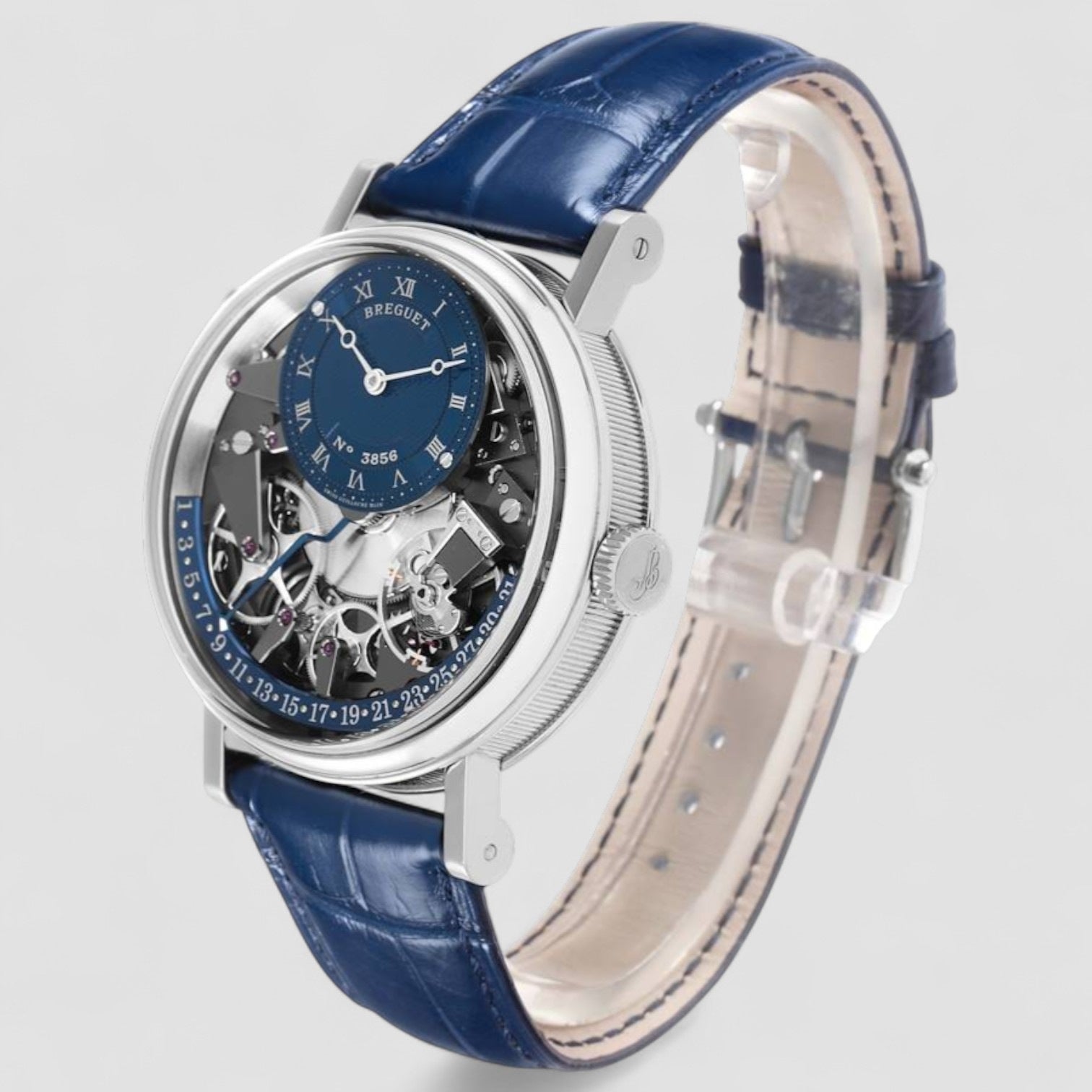 Tradition Quantieme Retrograde White Gold Mens Watch