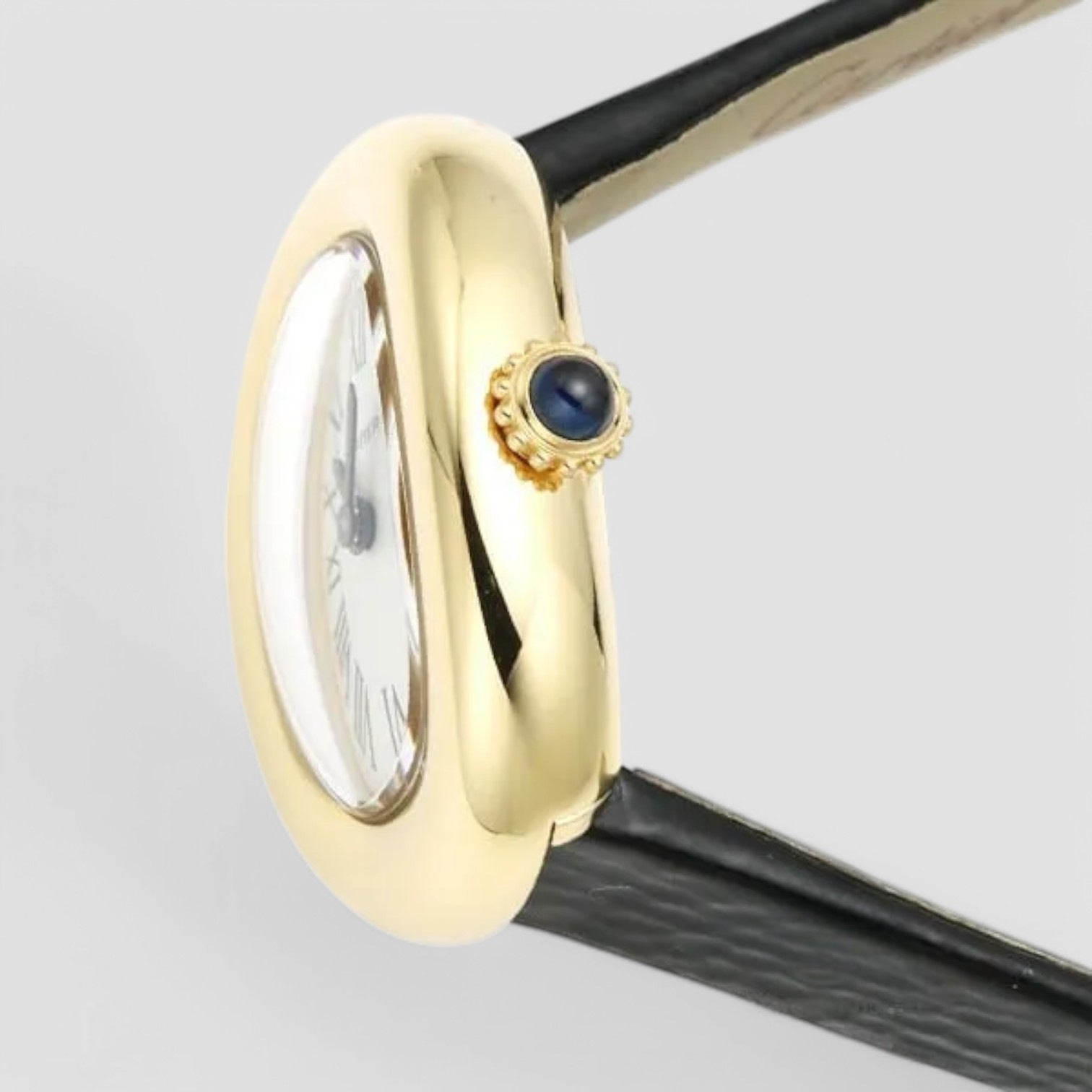 Baignoire Mini Quartz Silver Dial Ladies Watch