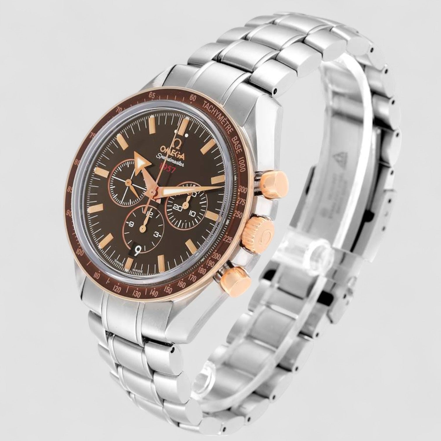 Speedmaster 1957 Steel Rose Gold Mens Watch