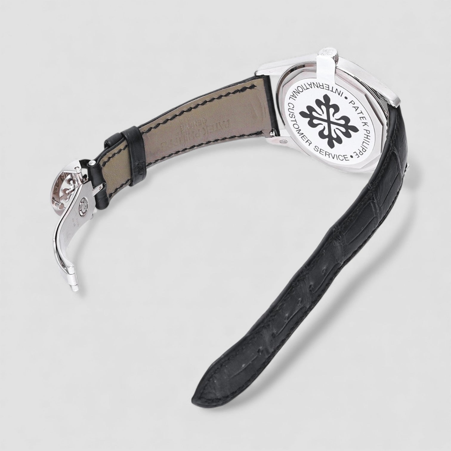 Calatrava 18K White Gold Ebony Sunburst Black Dial