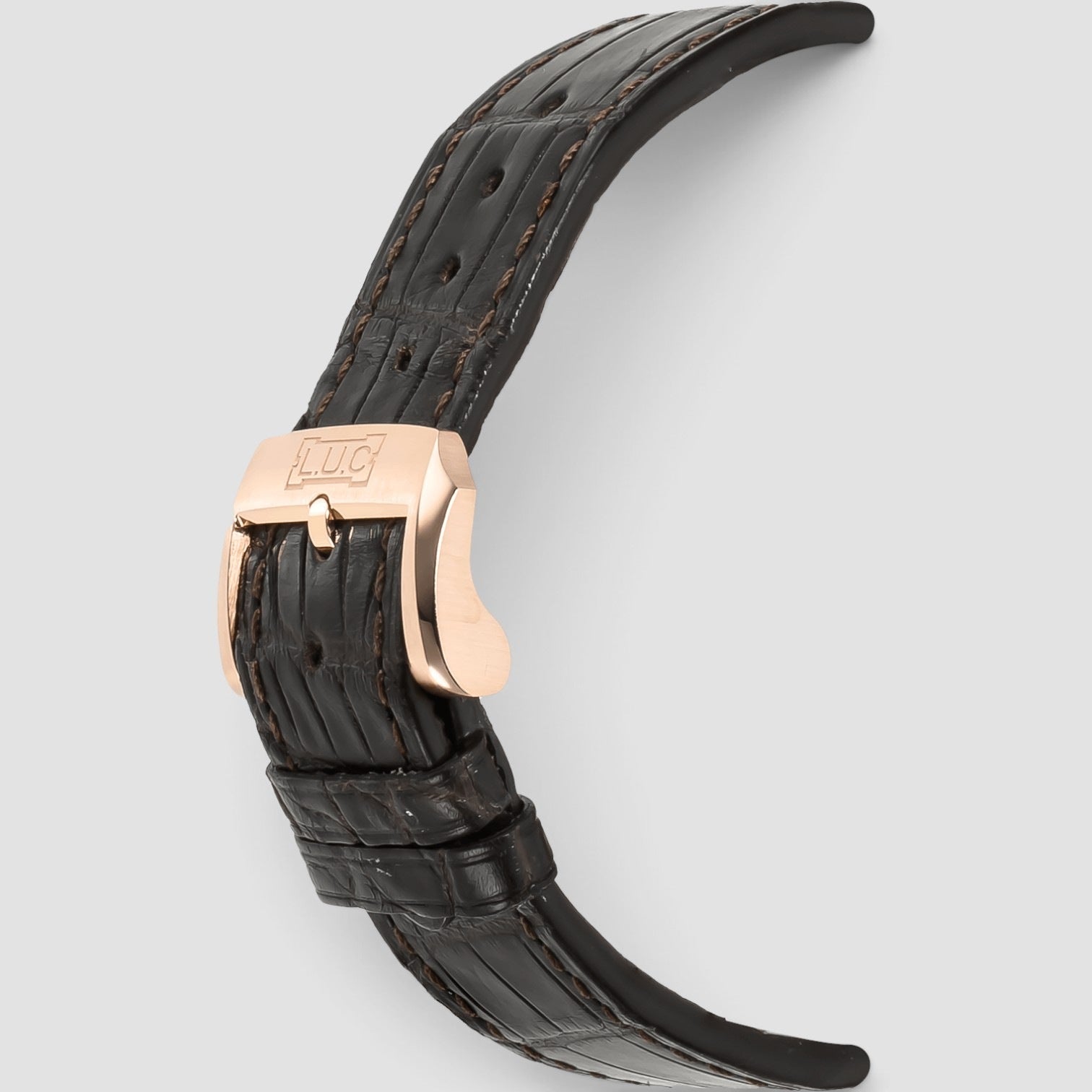 L.U.C Quattro 43mm Rose Gold Silver Dial