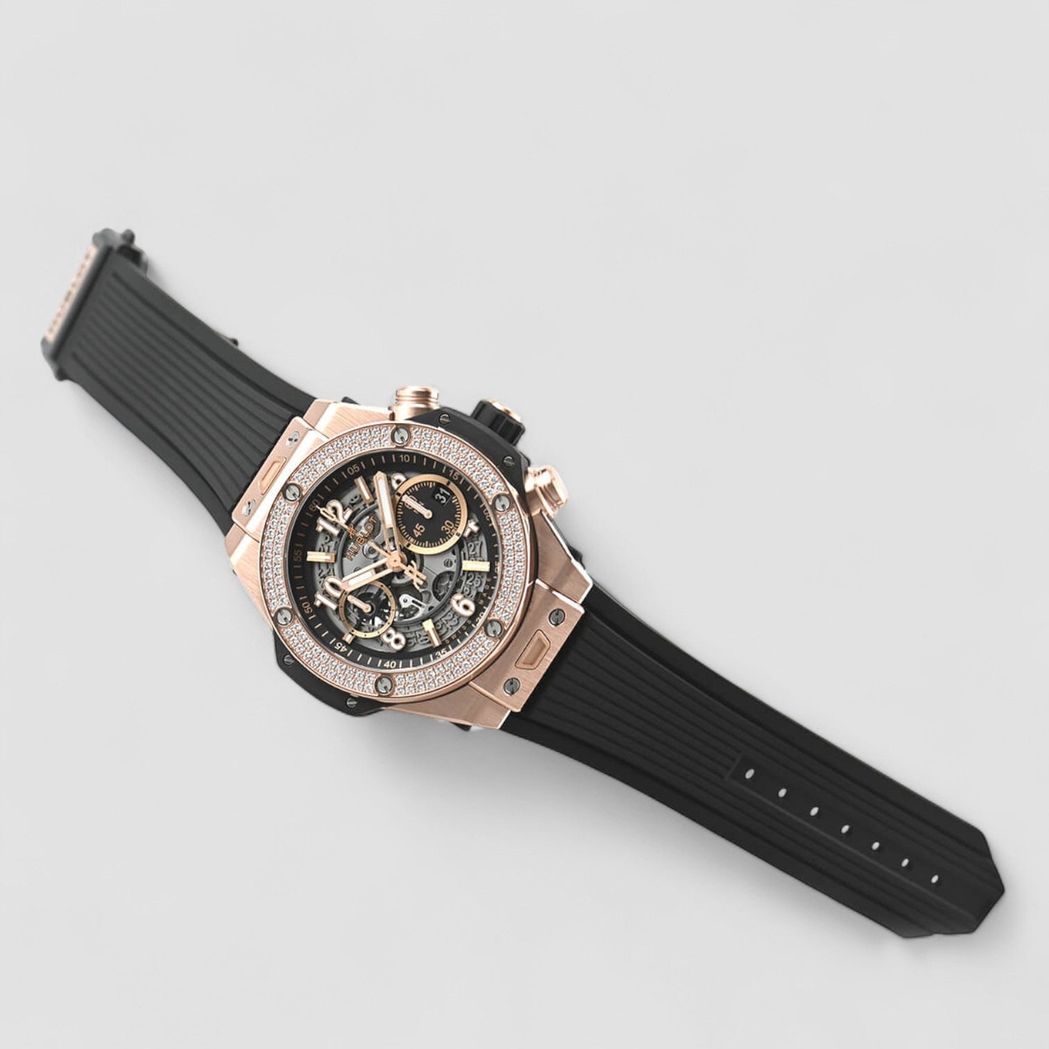 Bang Unico King Gold Diamonds Big 44mm
