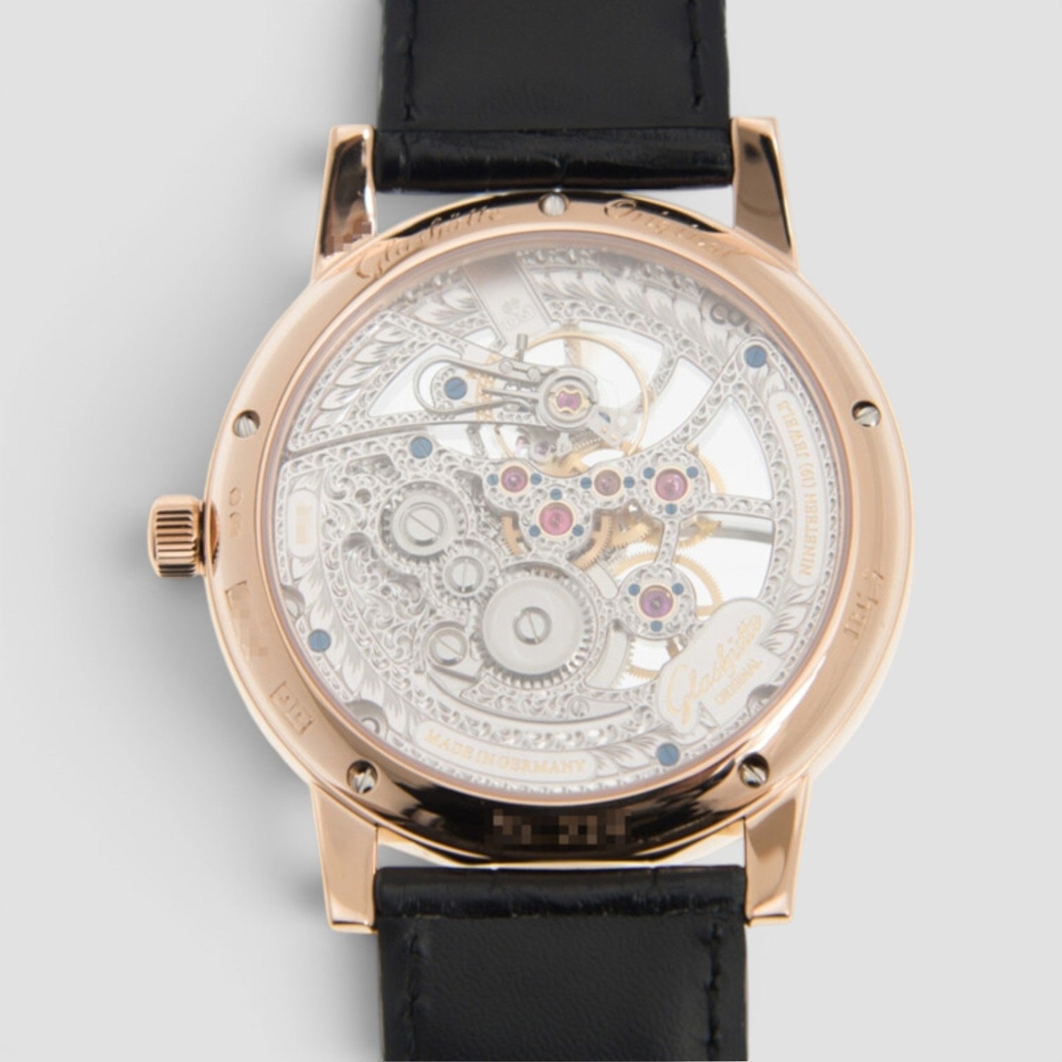 Glashutte Senator Hand Wind Silver Dial Men's Watch