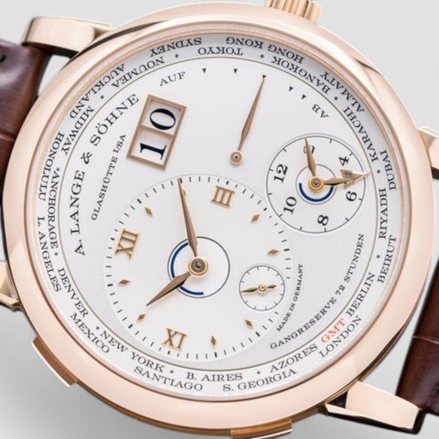 Lange 1 Time Zone 18K Rose Gold