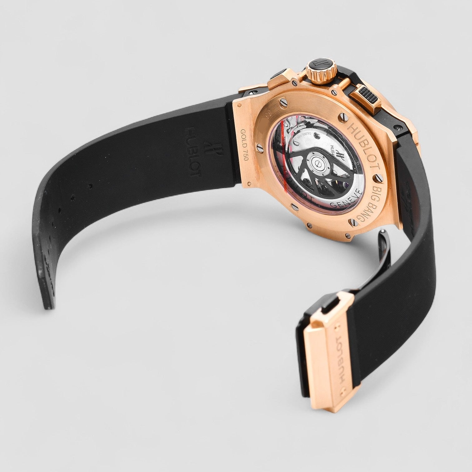 Big Bang 18kt Rose Gold Diamond Automatic Chronograph Watch