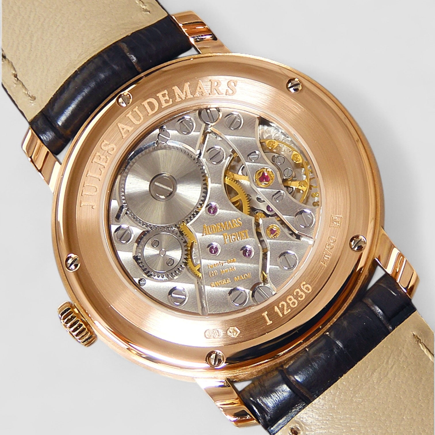 JULES AUDEMARS LADIES ROSE GOLD WITH DIAMONDS