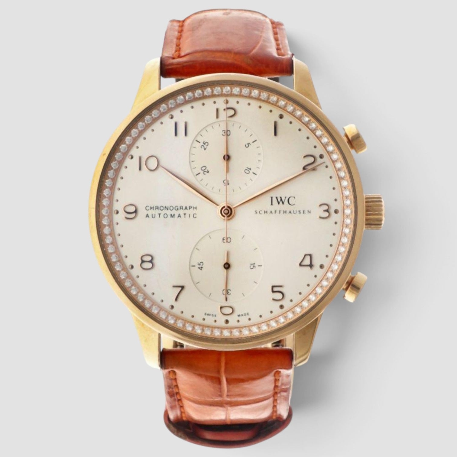 Portugieser Chronograph 41mm 18K Rose Gold White Dial