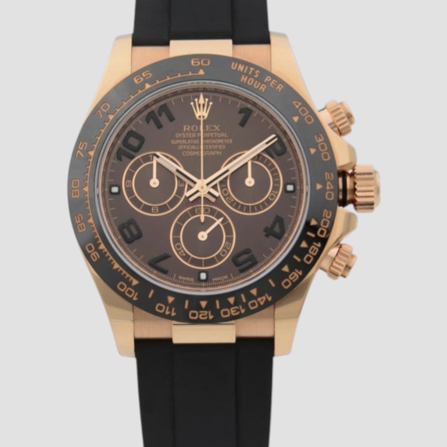 Cosmograph Daytona Everose / Cerachrom / Chocolate / Oysterflex 40mm