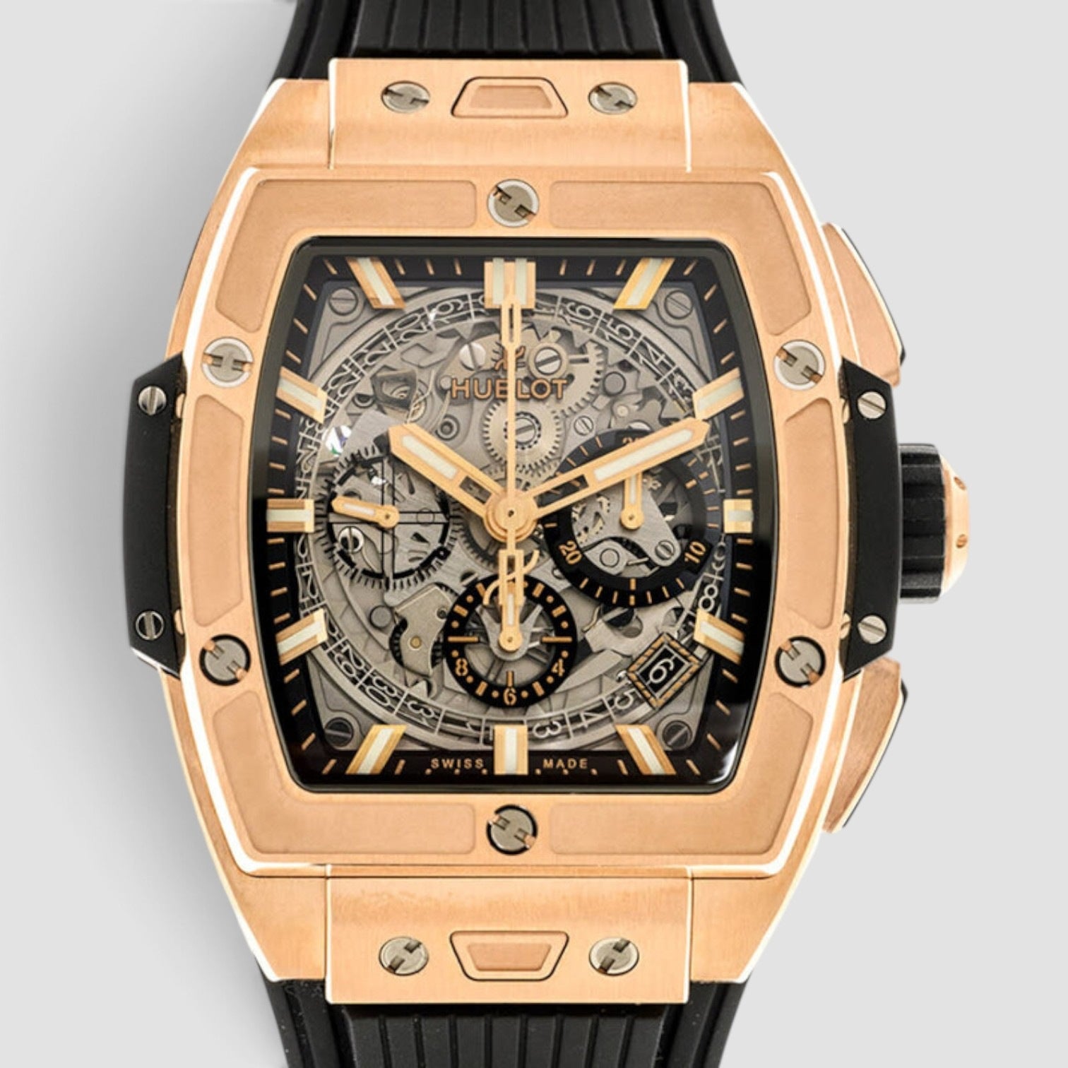 Spirit of Big Bang King Gold 42mm Skeletonized Chronograph