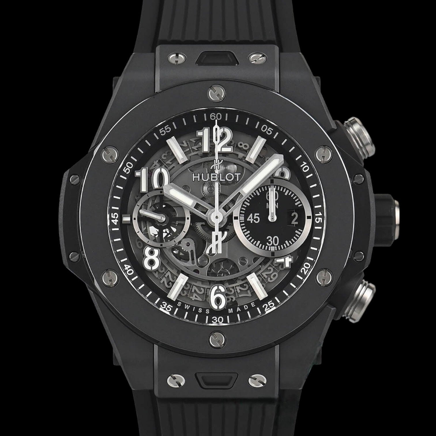 Big Bang Unico Black Magic Chronograph Automatic Silver Dial Men's Watch