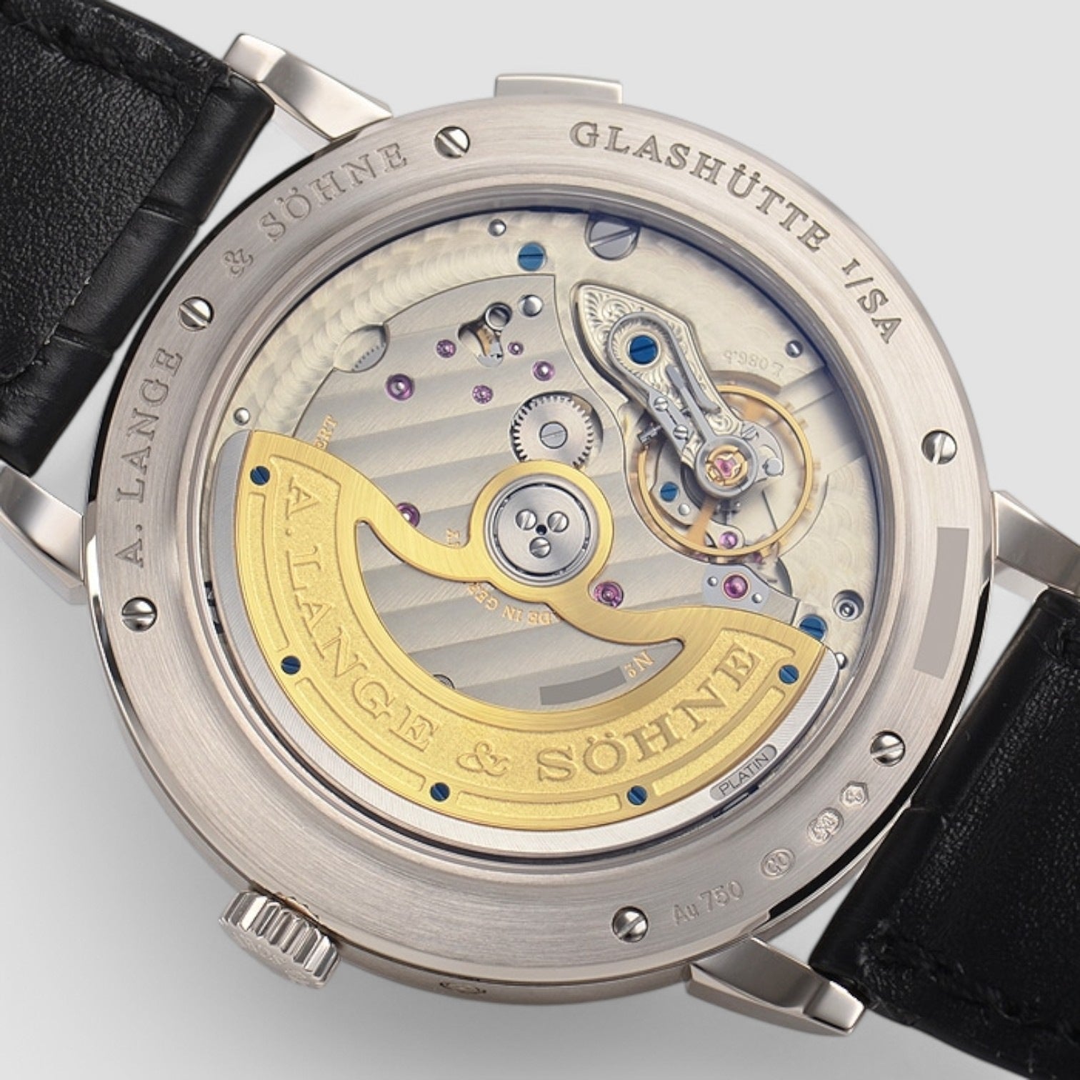 Saxonia Moon Phase Automatik 18K White Gold / Silver Dial