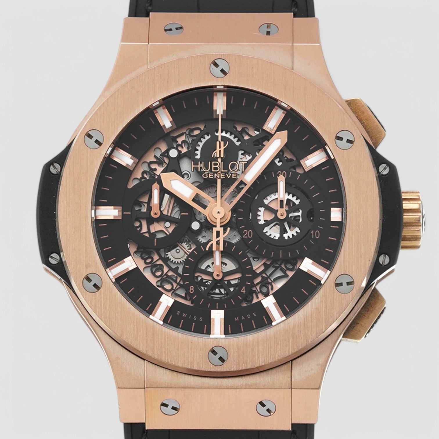 Big Bang Aero Bang Gold 44mm Black Rubber Men's Watch