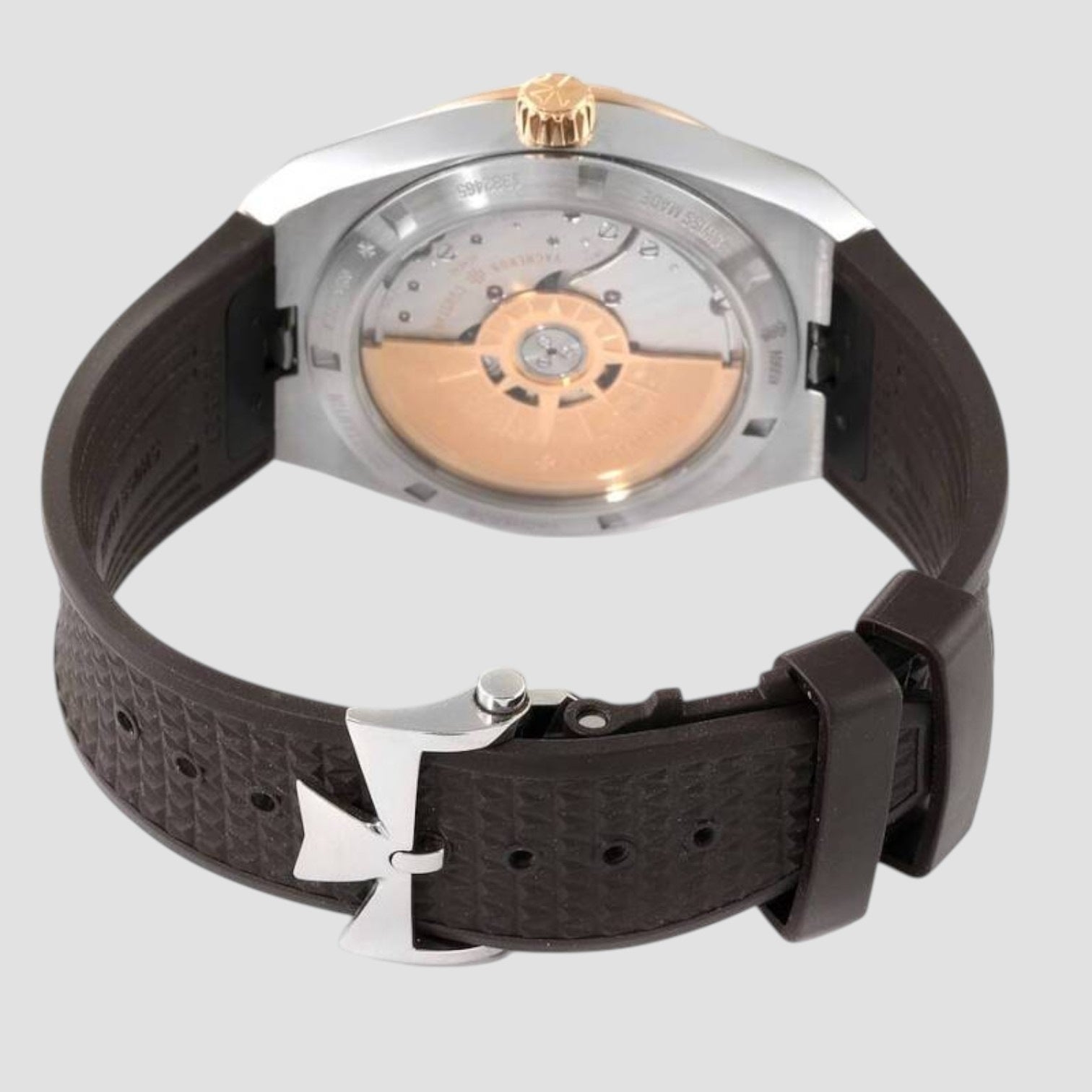 Overseas 41mm Stainless Steel Rose Gold Automatic