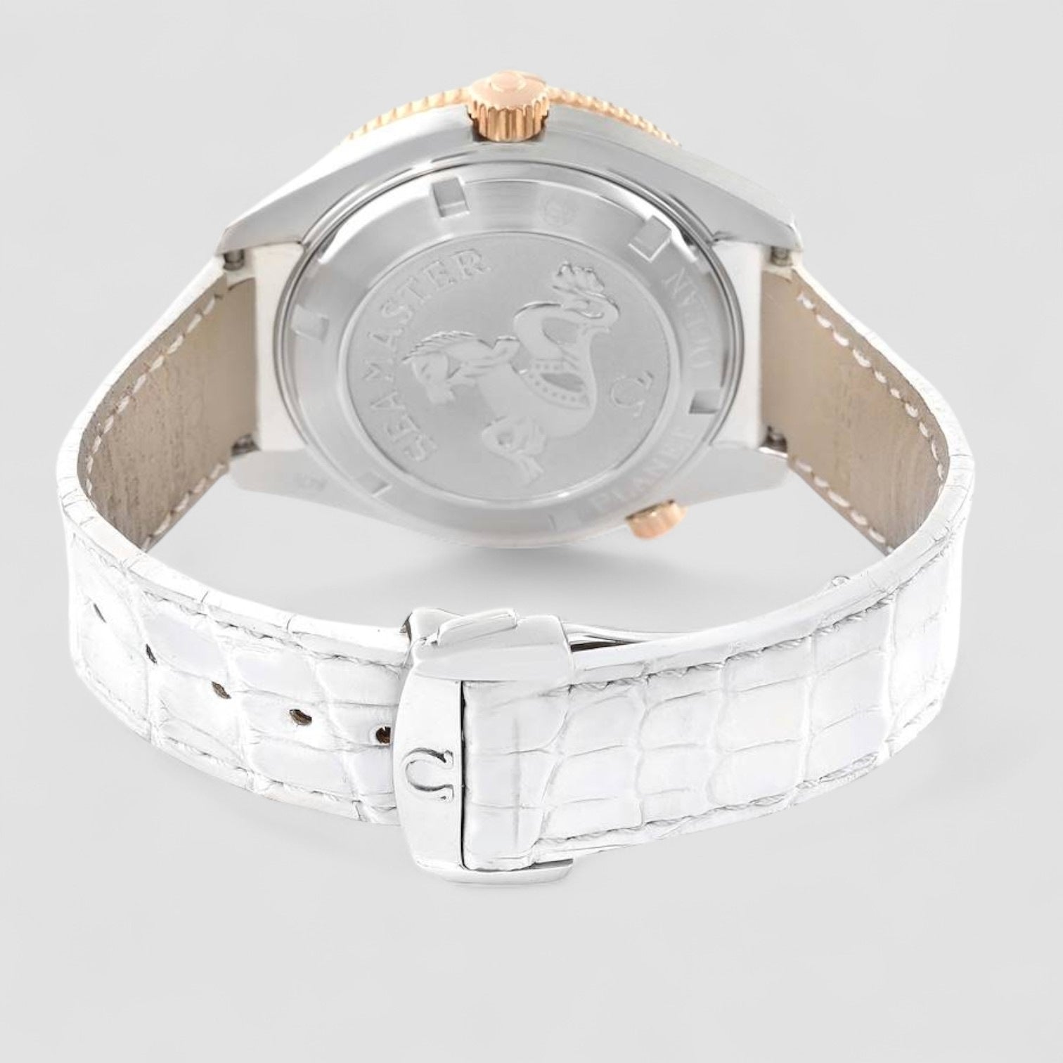 Seamaster Planet Ocean Rose Gold Diamond Mens Watch