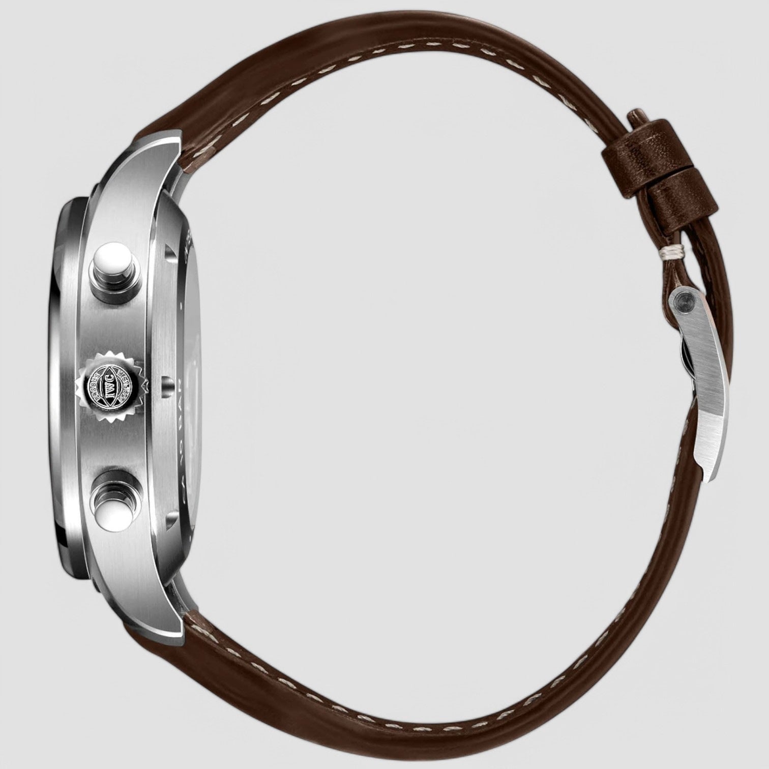 Pilots Green Dial Chronograph/ Leather 43 mm