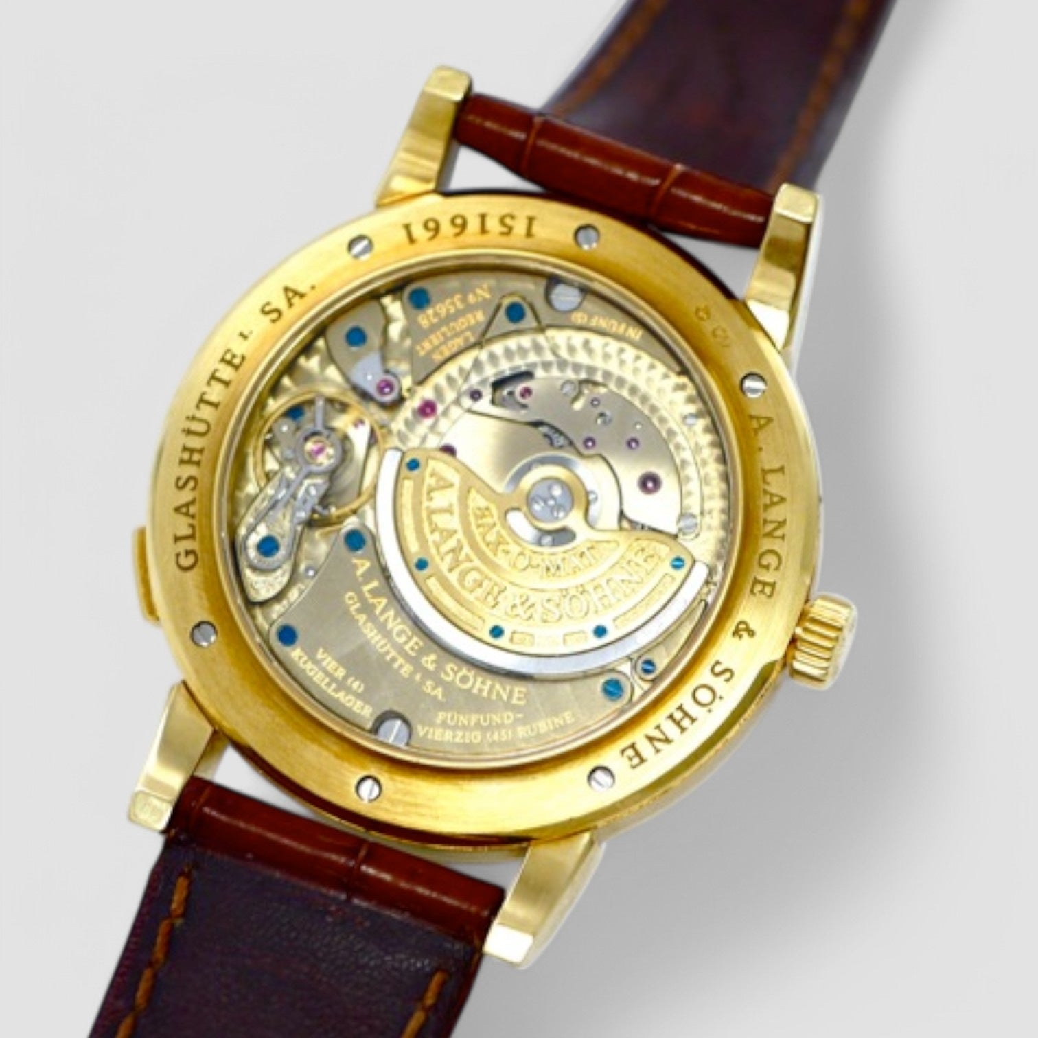 Grand Langematik Date 18K Yellow Gold