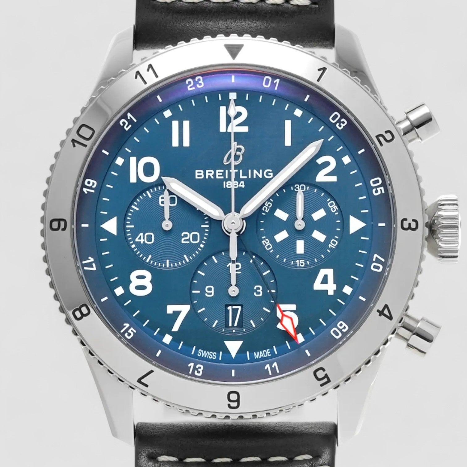 Super AVI Chronograph Blue Dial Men's Watch