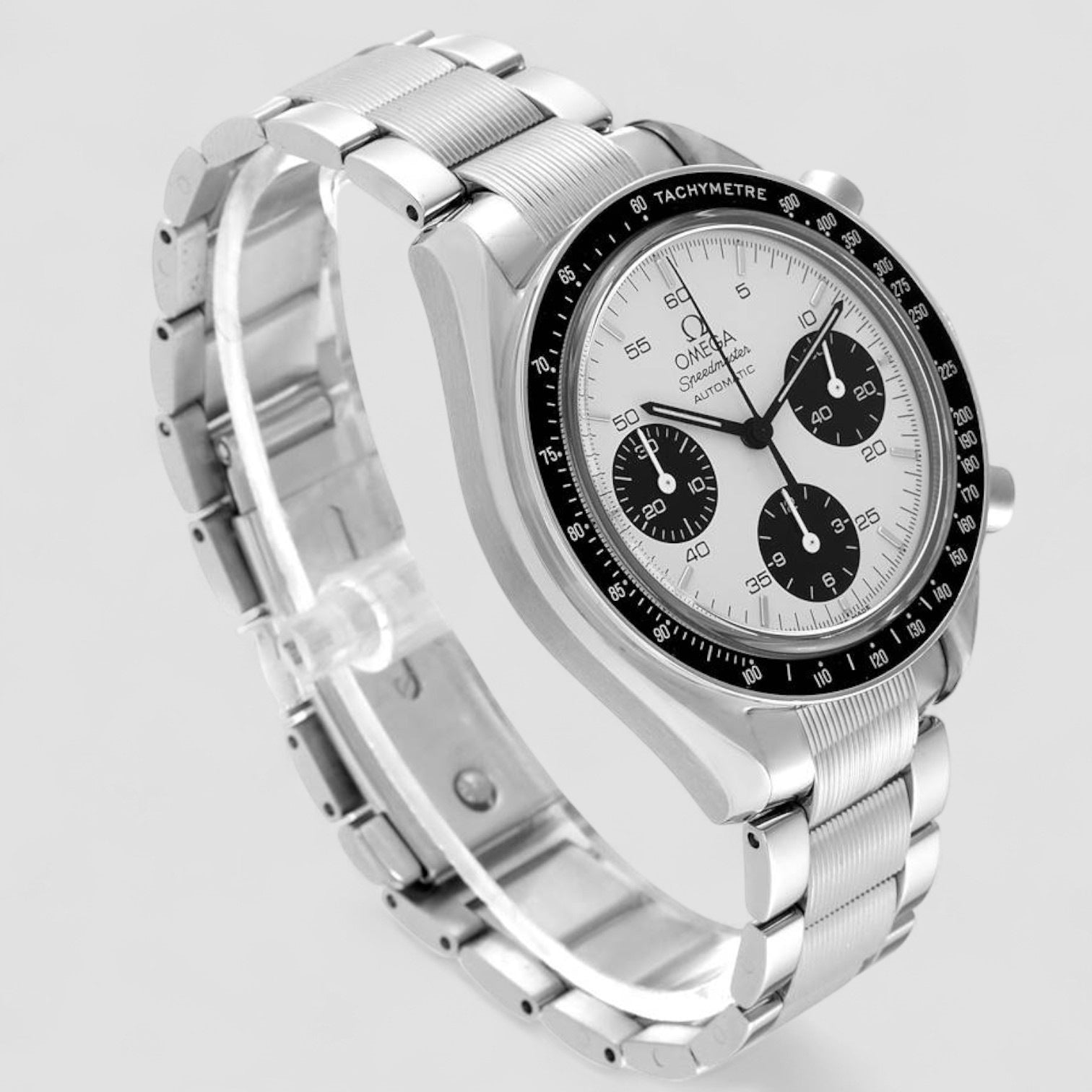 Speedmaster Reduced Marui Limited Edition Panda Dial Steel Mens Watch