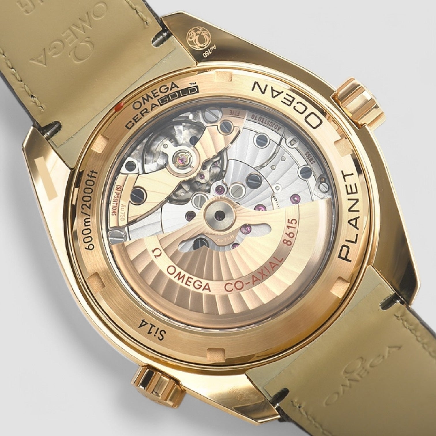 Seamaster Planet Ocean 18kt Rose Gold GMT Automatic Men's Watch